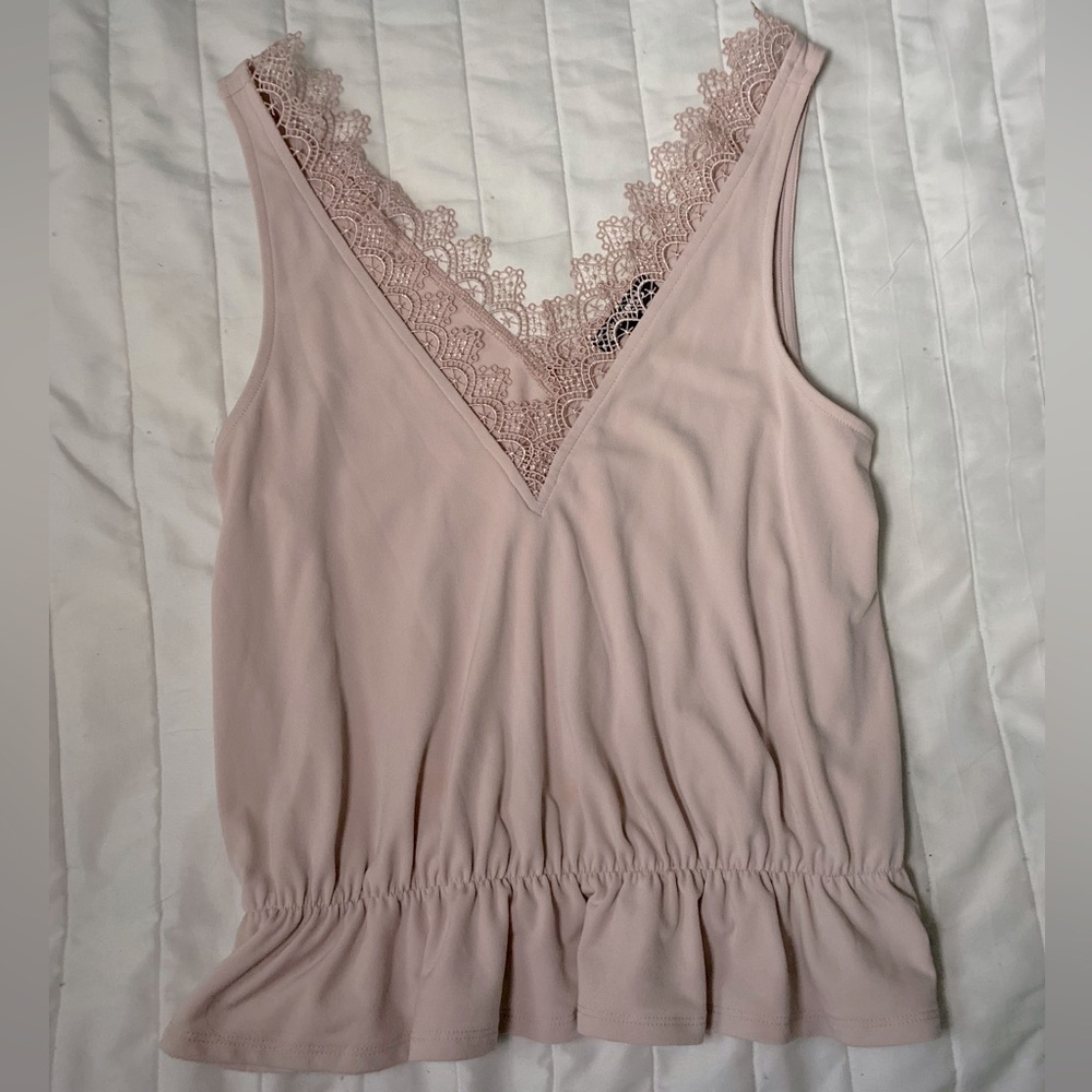 Express light pink blouse